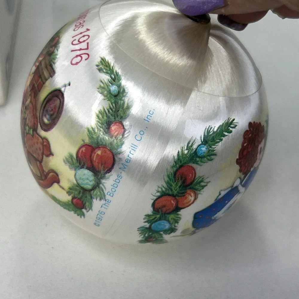 VTG 1976 Raggedy Ann Xmas Ornament Schmid Thread Limited Edition Original Box